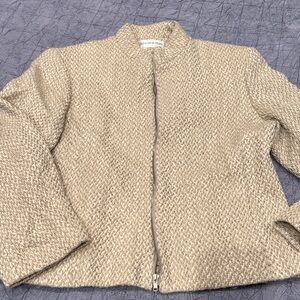 Jones New York Tan Teddy Jacket
